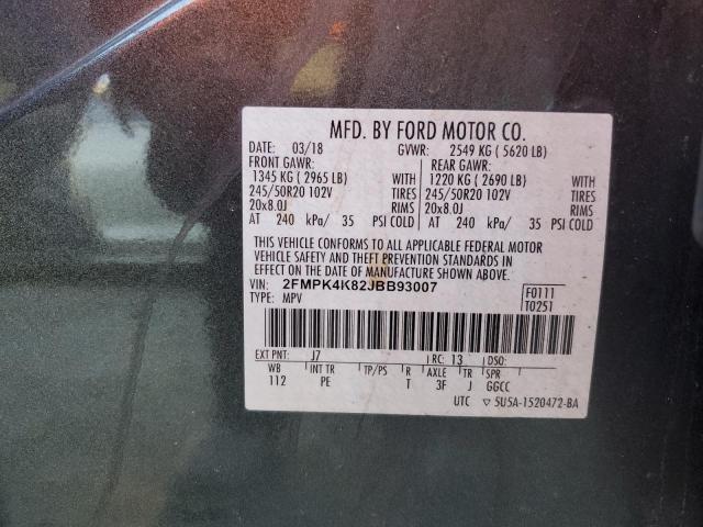 2018 FORD EDGE TITAN - 2FMPK4K82JBB93007