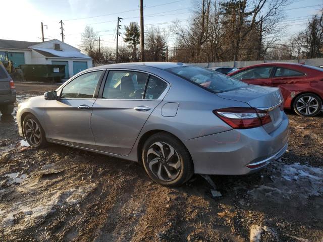 HONDA ACCORD EXL 2016 gray  gas 1HGCR2F88GA116662 photo #3