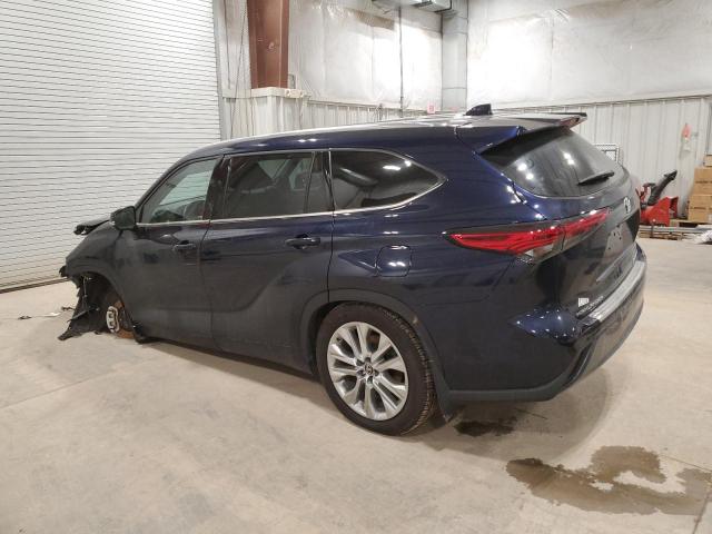 TOYOTA HIGHLANDER 2021 blue  gas 5TDDZRBHXMS538772 photo #3