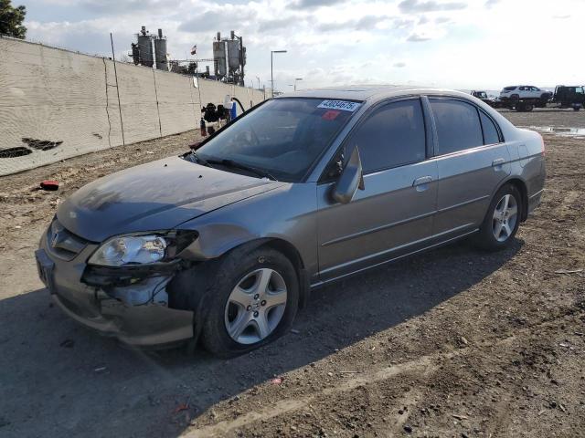 HONDA CIVIC EX 2005 silver  gas 2HGES25705H526585 photo #1