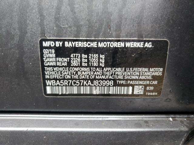 2019 BMW 330XI WBA5R7C57KAJ83998