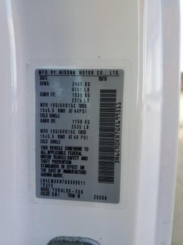 2016 NISSAN NV - 3N6CM0KN7GK699511