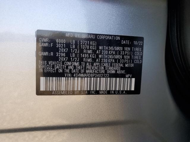 2023 SUBARU ASCENT TOU 4S4WMARD8P3402122