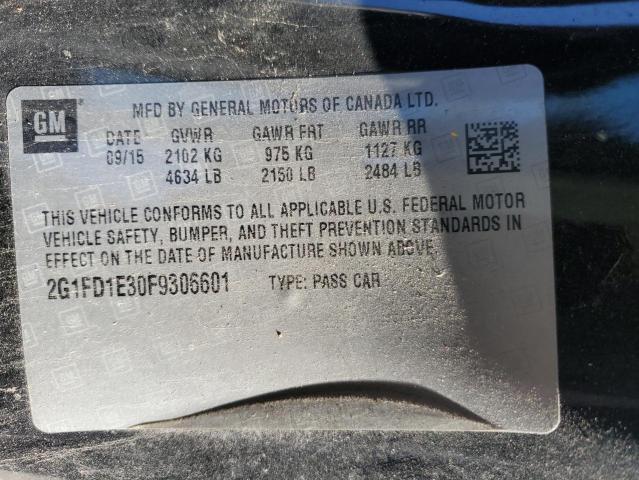 2015 CHEVROLET CAMARO LT - 2G1FD1E30F9306601