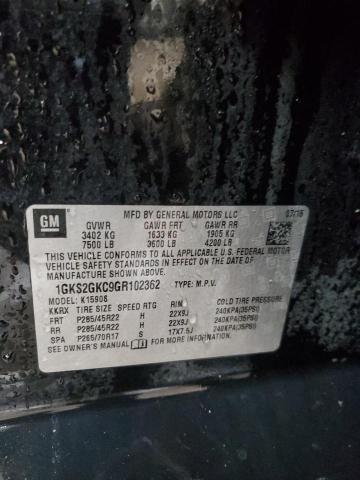 2016 GMC YUKON XL K 1GKS2GKC9GR102362