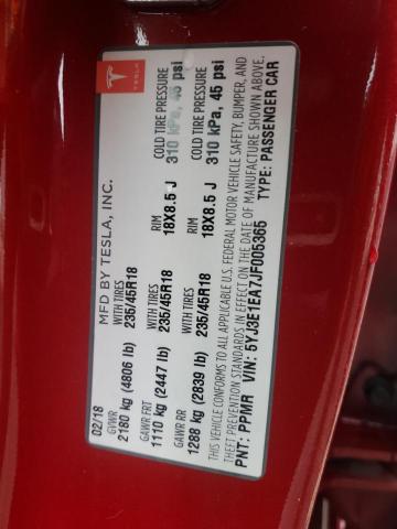 2018 TESLA MODEL 3 - 5YJ3E1EA7JF005365