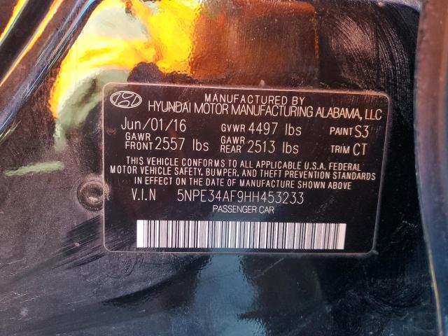2017 HYUNDAI SONATA SPO - 5NPE34AF9HH453233