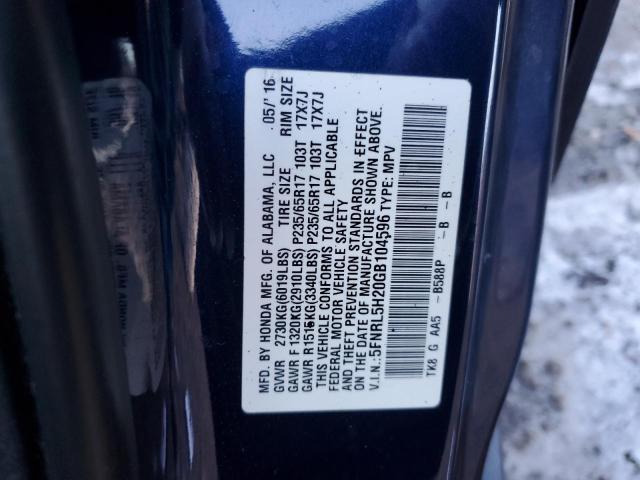 2016 HONDA ODYSSEY LX 5FNRL5H20GB104596