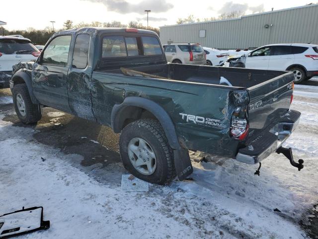 TOYOTA TACOMA XTR 2004 green club cab gas 5TEWN72N74Z363446 photo #3