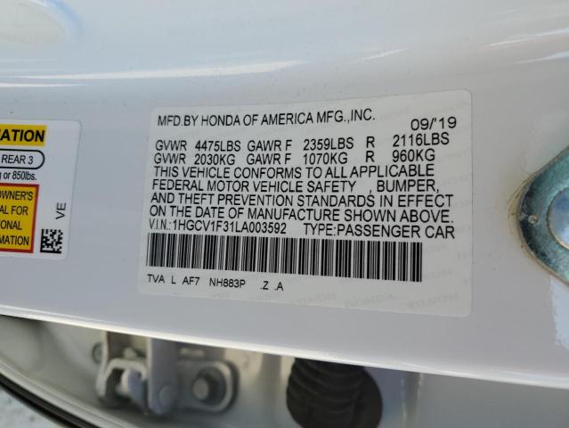 2020 HONDA ACCORD SPO 1HGCV1F31LA003592