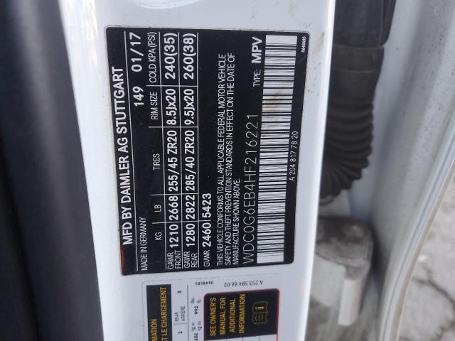 2017 MERCEDES-BENZ GLC 43 4MA - WDC0G6EB4HF216221