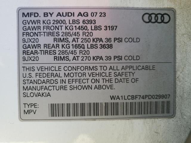 2023 AUDI Q7 PREMIUM - WA1LCBF74PD029907