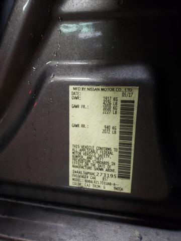 2017 NISSAN ALTIMA 2.5 - 1N4AL3APXHC273195