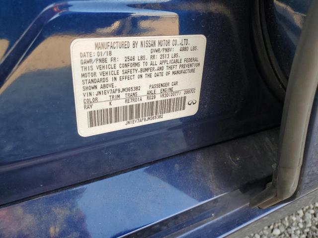 2018 INFINITI Q50 LUXE JN1EV7AP9JM365382