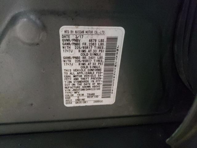 2017 NISSAN ROGUE S - JN8AT2MV3HW023198