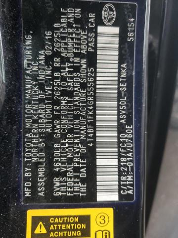 2016 TOYOTA CAMRY LE - 4T4BF1FK4GR555625