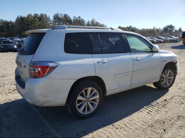 TOYOTA HIGHLANDER 2009 white  hybrid engine JTEEW44A992031310 photo #4