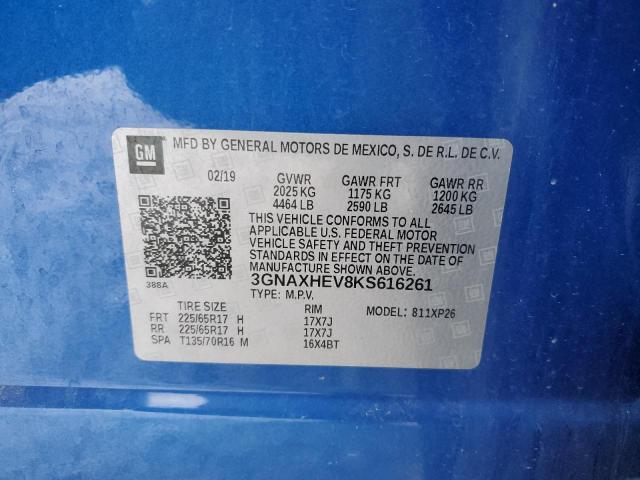 2019 CHEVROLET EQUINOX LS - 3GNAXHEV8KS616261