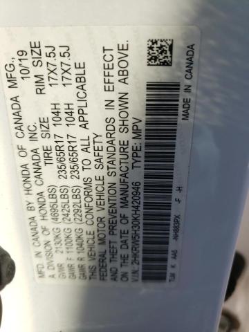 2019 HONDA CR-V LX - 2HKRW5H30KH420946