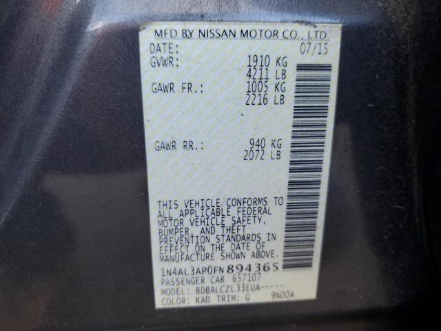 2015 NISSAN ALTIMA 2.5 - 1N4AL3AP0FN894365