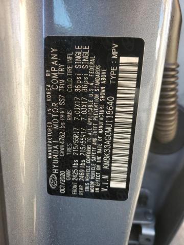 2021 HYUNDAI KONA LIMIT KM8K33AG0MU118640