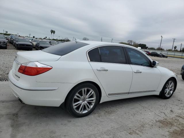 HYUNDAI GENESIS 4. 2011 white sedan 4d gas KMHGC4DF2BU140277 photo #4