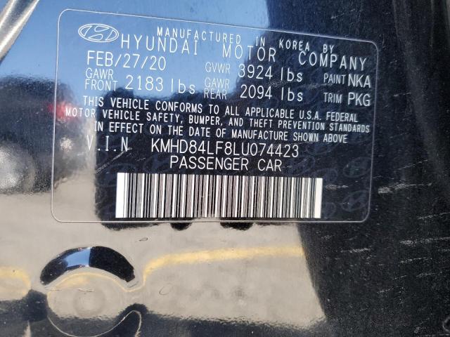 2020 HYUNDAI ELANTRA SE - KMHD84LF8LU074423