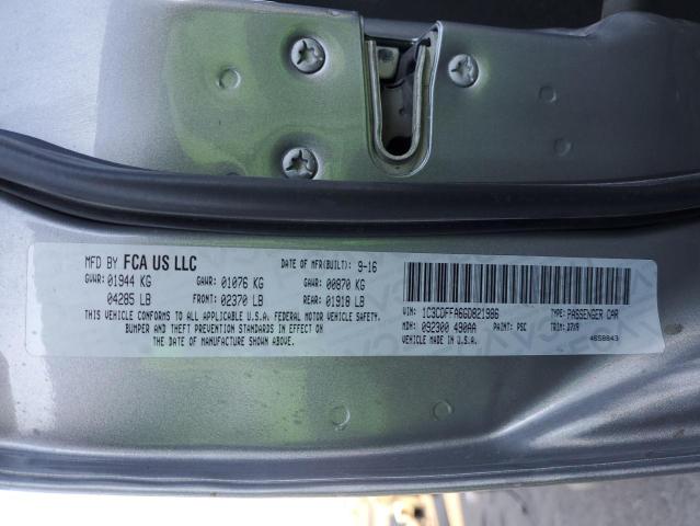 2016 DODGE DART SXT S - 1C3CDFFA6GD821986