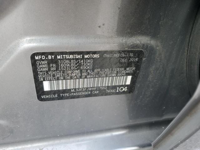 2017 MITSUBISHI MIRAGE G4 - ML32F3FJ9HHF17552
