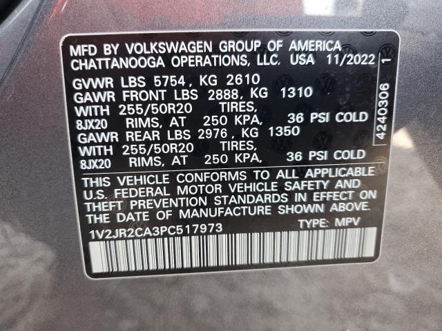 2023 VOLKSWAGEN ATLAS SE 1V2JR2CA3PC517973