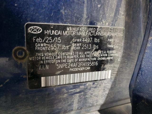 2015 HYUNDAI SONATA SE - 5NPE24AF2FH195816