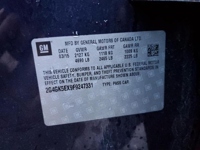 2015 BUICK REGAL 2G4GK5EX9F9247331