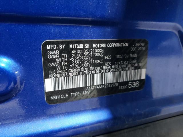 2019 MITSUBISHI ECLIPSE CR - JA4AT4AA5KZ032929
