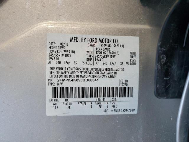 2018 FORD EDGE TITAN - 2FMPK4K89JBB66841