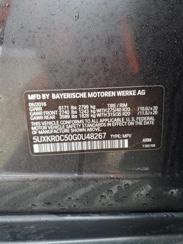 2016 BMW X5 XDRIVE3 5UXKR0C50G0U48267