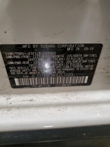 2019 SUBARU CROSSTREK JF2GTANC8K8251689