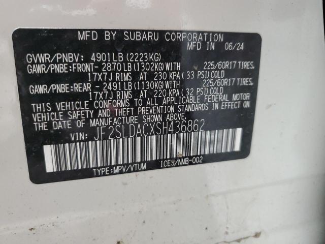 2025 SUBARU FORESTER - JF2SLDACXSH436862