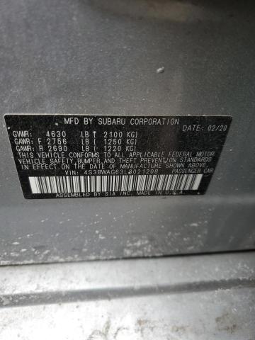 2020 SUBARU LEGACY SPO 4S3BWAG63L3021208