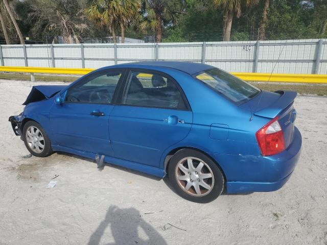 KIA SPECTRA LX 2006 blue  gas KNAFE121965242947 photo #3