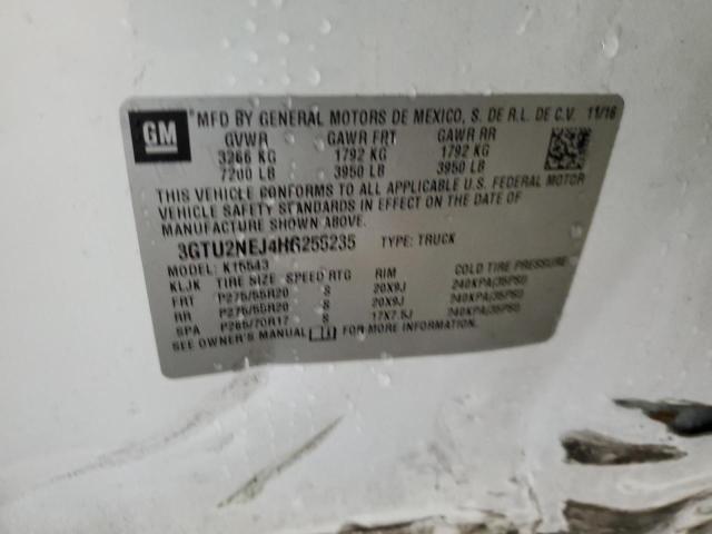 2017 GMC SIERRA K15 - 3GTU2NEJ4HG255235