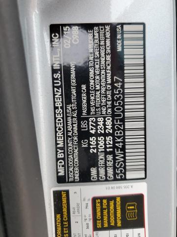 2015 MERCEDES-BENZ C 300 4MAT - 55SWF4KB2FU053547