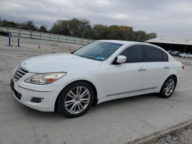 HYUNDAI GENESIS 4. 2011 white sedan 4d gas KMHGC4DF2BU140277 photo #1