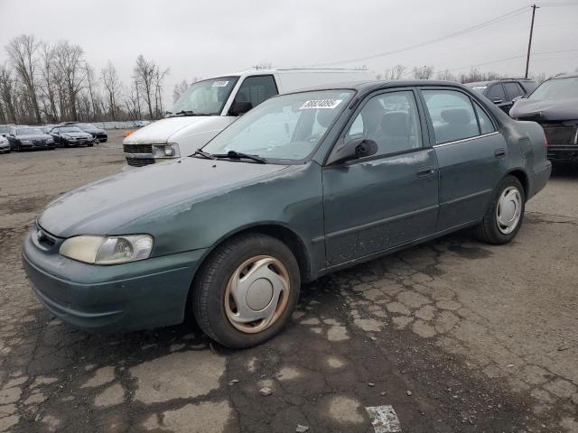 TOYOTA COROLLA VE 2000 green  gas 1NXBR12E5YZ390364 photo #1
