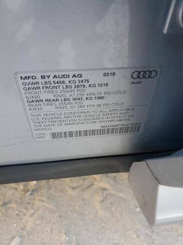 2018 AUDI Q5 PRESTIG WA1CNAFY5J2150932