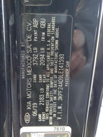 2020 KIA FORTE FE - 3KPF24AD9LE141593