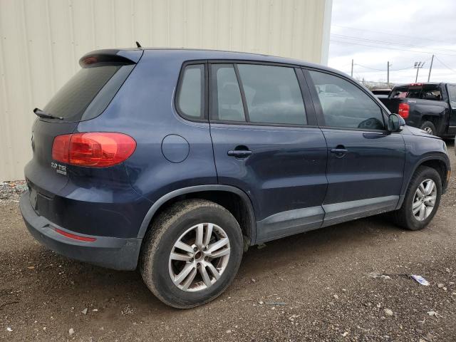 VOLKSWAGEN TIGUAN S 2012 blue  gas WVGBV7AX3CW568643 photo #4