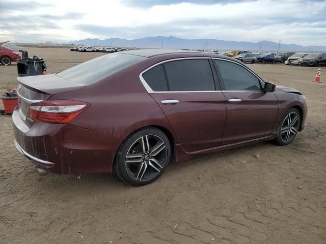 HONDA ACCORD SPO 2017 maroon sedan 4d gas 1HGCR2F5XHA072445 photo #4