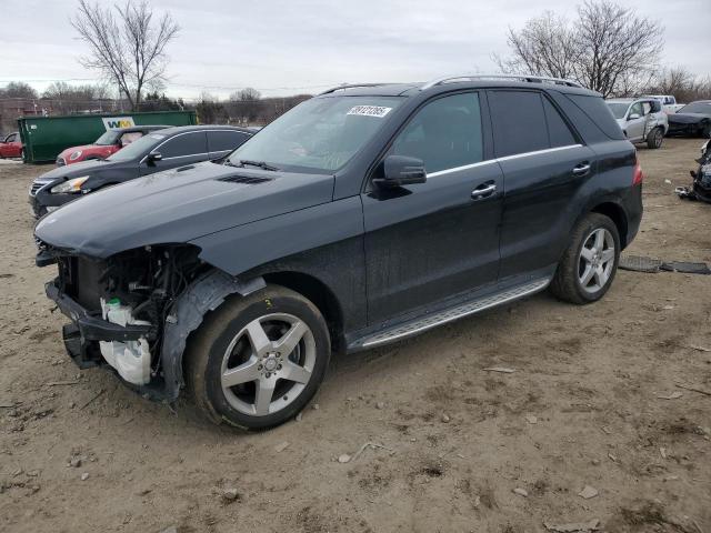 MERCEDES-BENZ ML 350 4MA 2015 black  gas 4JGDA5HB2FA612345 photo #1