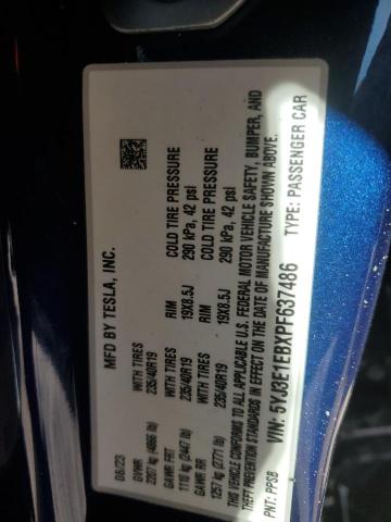 2023 TESLA MODEL 3 - 5YJ3E1EBXPF637486