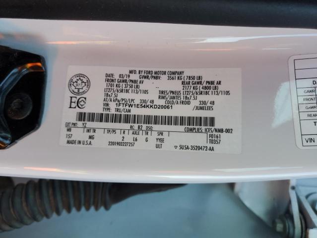 2019 FORD F150 SUPER - 1FTFW1E54KKD20061